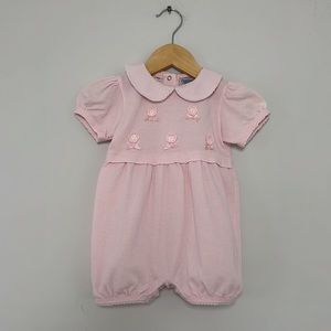 Vintage Pink Embroidered Bubble